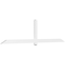 Ekena Millwork Eugene Architectural Grade PVC Gable Bracket, 108"W x 27"H x 2"D x 4"F, 6/12 Pitch GBP108X27X0204EUG00 - alternate 1